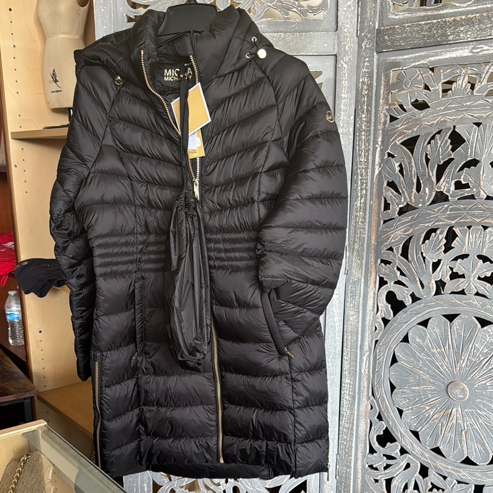 MICHAEL Michael Kors Black Puffer Jacket